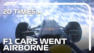 20 Times F1 Cars Went Airborne [upl. by Nyllaf]