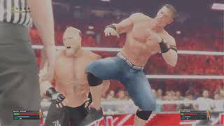 WWE Cena Vs Lesnar 1 Contender Match [upl. by Attinahs728]