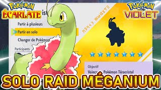 RÉUSSIR EN SOLO LE RAID MÉGANIUM 7 ETOILE  Pokémon Violet amp Écarlate [upl. by Gorges]