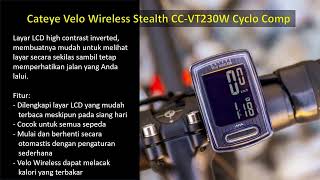 Cateye Velo Wireless Stealth CCVT230W Cyclo Comp [upl. by Kryska]