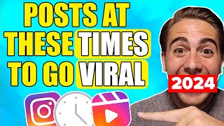 The BEST Time To Post on Instagram To Go VIRAL amp Get Followers in 2024 not what you think [upl. by Temme]