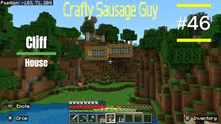 Minecraft Survival Series Episode 46  Cliff House  Minecraft cliffside house [upl. by Agle]