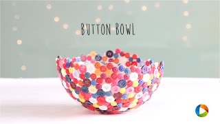 How to make Button Bowl  Do It Yourself  Hobby [upl. by Nayar]