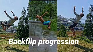 My backflip progression [upl. by Ardnuhsed]