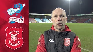 Scunthorpe United Vs Tamworth FC Post Match Interview [upl. by Lhadnek]