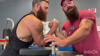 Armwrestling 102 how to beat a hook using a posting toproll [upl. by Sairahcaz]