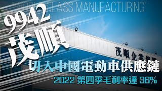 9942茂順 切入中國電動車供應鏈，2022第四季毛利率達36｜個股介紹｜投資Ｇ觀點 [upl. by Ardnasirk]