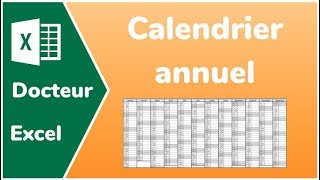 Calendrier perpétuel Excel le fichier  Docteur Excel  Calendrier 2024 [upl. by Aicekal]