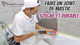 Faire Un Joint De Mastic Soigné Autour Dune Baignoire [upl. by Ayatnohs]