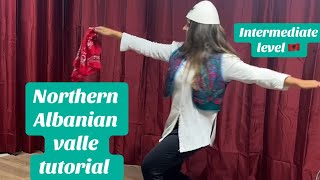 Northern Albanian valle dance tutorial dancewithelvana northernalbaniandance Albanianfolkdance [upl. by Alley]