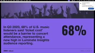 Luminate amp Billboard Present Live Music Landscape Current Insights amp Trends [upl. by Nallac]