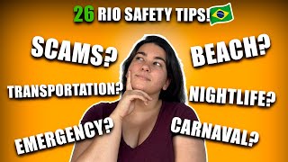 Is Rio Safe 26 Safety tips by a local [upl. by Onilecram]