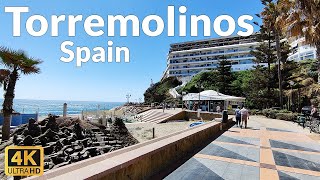 Walking Tour of Torremolinos April 2023 Update  Promenade Walk 4K Ultra HD 60fps [upl. by Atikahc661]