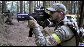 Airsoft War UMP M14 M1A1 POW Scotland HD [upl. by Dowell]