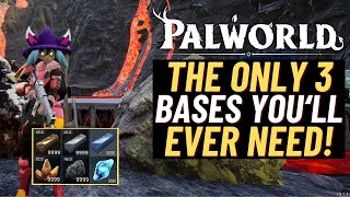 PALWORLD The ONLY 3 Basses you WILL ever NEED 3 BEST BASE LOCATIONS FOR ALL MATERIALS [upl. by Koerner72]