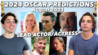 2024 Oscar Predictions  Lead Actor amp Actress  August 2023 [upl. by Ybrik609]