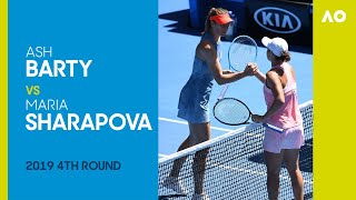 Ash Barty vs Maria Sharapova in a threeset thriller  Australian Open 2019 Round 4 [upl. by Eimrots]