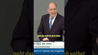 Gregor Gysi 😲🕊💥 politics bundestag gregorgysi [upl. by Williams]