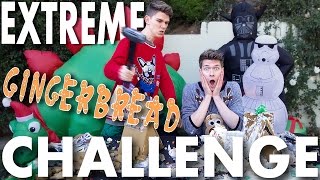 Gingerbread House Challenge gets EXTREME  Slow Motion SIBLING TAG  Devan amp Collins Key [upl. by Kellby305]