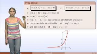 Fonctions usuelles  partie 1  logarithme et exponentielle [upl. by Clo198]