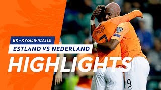 Highlights EstlandNederland 992019 EKkwalificatie [upl. by Radack]