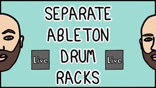 Separate drum racks in Ableton Live 🔥💎 [upl. by Sneed46]