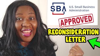 How To Send Reconsideration Letter For Declined SBA EIDL Grant LoanPower Tip and Process [upl. by Lacombe782]