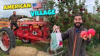 Village life of america 🇺🇸🚜 visiting apple farms 🍎 [upl. by Buckler]