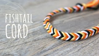 Tutorial Fishtail Cord Braid  DIY with Kids  Lanas y Ovillos English Channel [upl. by Busch]