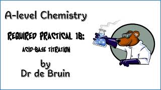 AQA A level Chemistry Required Practical 1b  AcidBase Titration [upl. by Zeni]