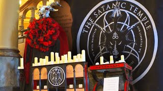 Satanic Temple Sets Up Display in Iowa State House [upl. by Utley]