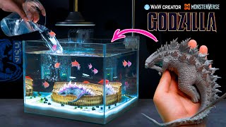 How To Make Diorama Godzilla Sleeping in The Colosseum With Polymer Clay Sculpting [upl. by Eycal]