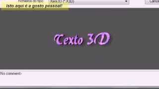 Letras Animadas em 3D criadas no Xara 3D6  3D Animated letters created in Xara 3D6 [upl. by Sonia523]