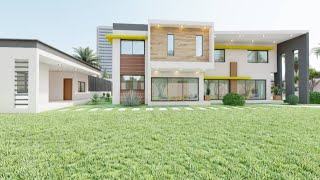 VILLA DUPLEX HAUT STANDING  DUPLEX HOUSE DESIGN  ARCHITECTURE ANIMATION LUMION [upl. by Ahsircal]