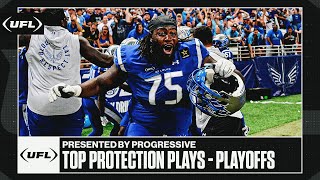 Top Protection Plays from Conference Championships  United Football League [upl. by Atinwahs]