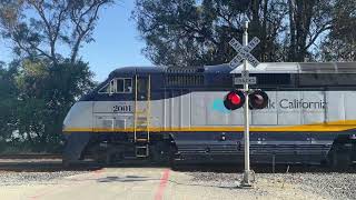 Eckley Pier Railway Crossing Crockett CA USA [upl. by Arrimat]