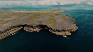 The breathtaking landscape of Inishmore island above the water [upl. by Doersten]