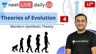 NEET Theories of Evolution  L4  Class 12  Live Daily 20  Unacademy NEET  Pradeep Singh [upl. by Kawasaki812]