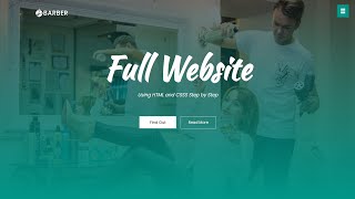 How To Make Website Using HTML CSS  Create Complete Responsive Website Step by Step [upl. by Odareg]