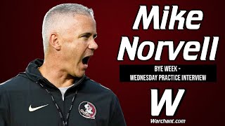 FSU Football  Mike Norvell Interview Wednesday Bye Week  Darrell Jackson Update  WarchantTV FSU [upl. by Mathias]