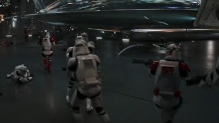 Clones attack Naboo Royal Guard  The Mandalorian Season 3 Episode 4 [upl. by Hareemas]