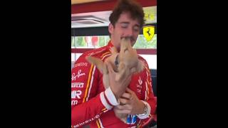 Charles Leclerc and his dog Leo 🐶 [upl. by Auop]