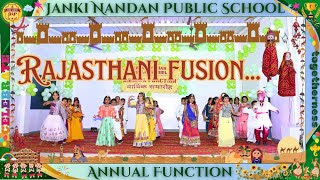 Rajasthani Dance Fusion By JNPS Little stars l Lal Peeli Ankhiyan⭐ [upl. by Tomkins]