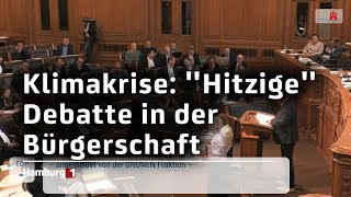 Aktuelle Stunde Bürgerschaft diskutiert über Klimakrise [upl. by Westphal720]