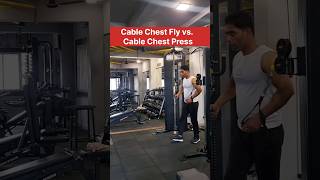 Cable Chest Press vs Cable Chest Flyes 🔥 Which One Builds Bigger Chest Muscles 💪 shortvideo [upl. by Auqeenahs80]