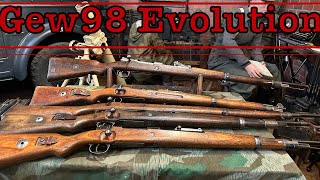 Gewehr 98 Evolution 18981945 Gew98 Kar98az Kar98b and Kar98k [upl. by Dorise522]