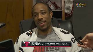 Demar Derozan PostGame Interview  Dallas Mavericks vs Chicago Bulls [upl. by Eatnahs]