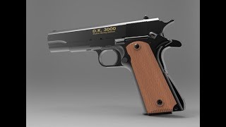 3D Model Colt M1911A1 amp Assembly Drawing CAD File [upl. by Juakn]