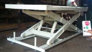 Hydraulic Scissor Lift Remote Operated [upl. by Lusa]