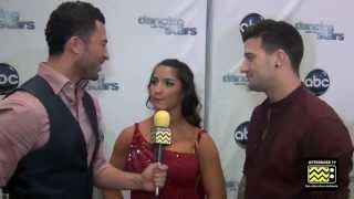 Dancing with the Stars  Aly Raisman and Mark Ballas AfterBuzz TV Interview April 8th 2013 [upl. by Eadmund]